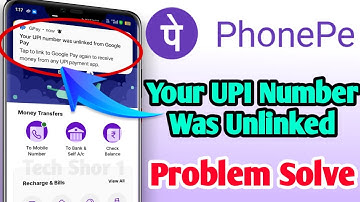 Your UPI Number Was Unlinked From Google Pay Notification Problem Solve