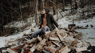 Winter Routines in Rural Vermont - The NEVER ENDING WOOD PILE