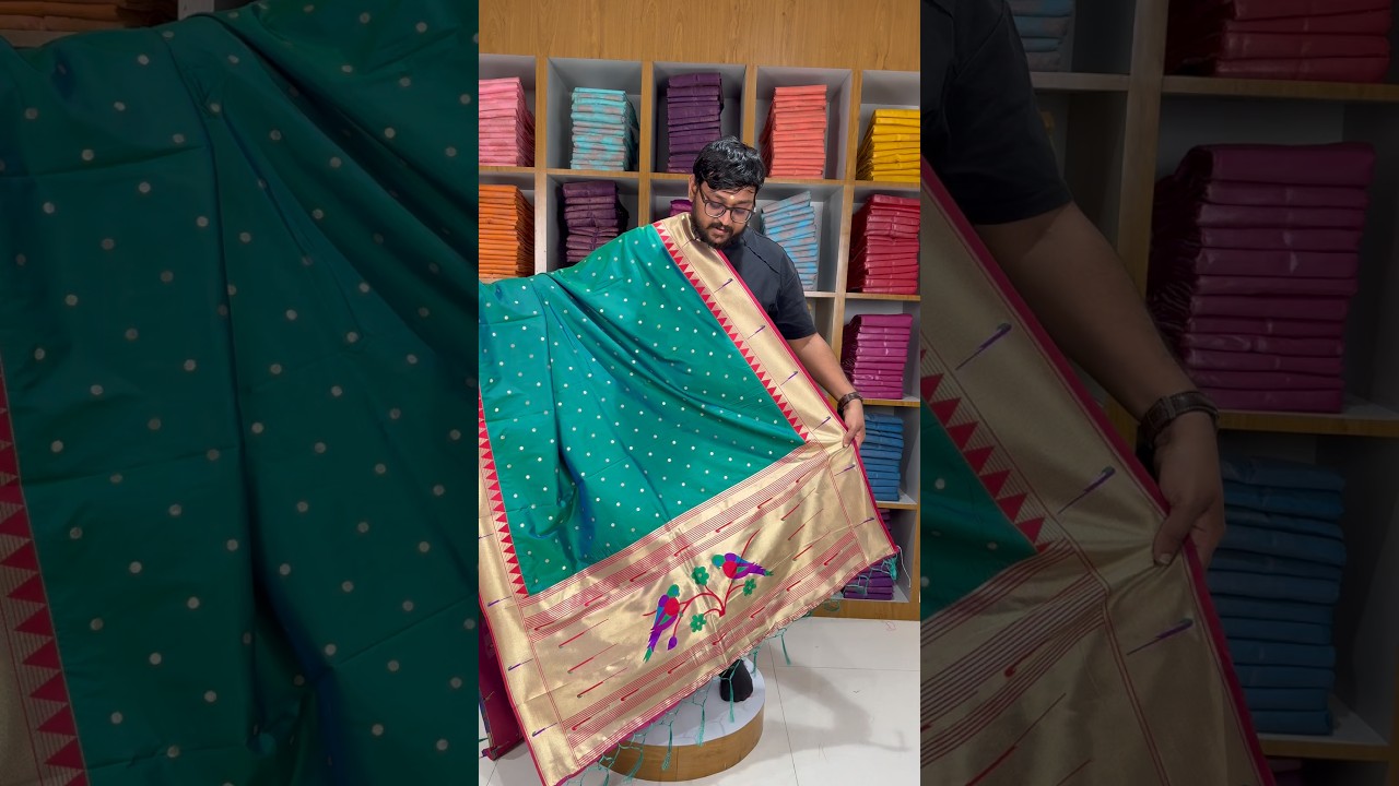 Pure Paithani Zari Border Parrot Motif Pallu Dupatta