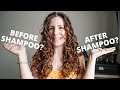 Conditioner Before or After Shampoo? // To condition before vs after shampoo (Experiment with me)