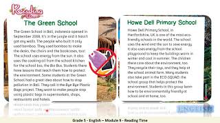 Grade 5   English   Module 9   Reading Time