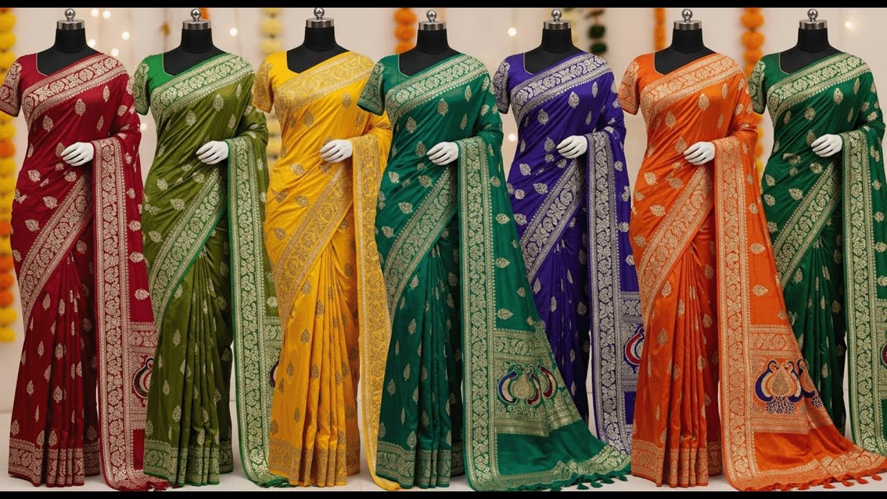 नवरात्री स्पेशल काठपदर साडी कलेक्शन | Wholesale Saree Market | Shagun Textile Market Kalyan 💃🛍️