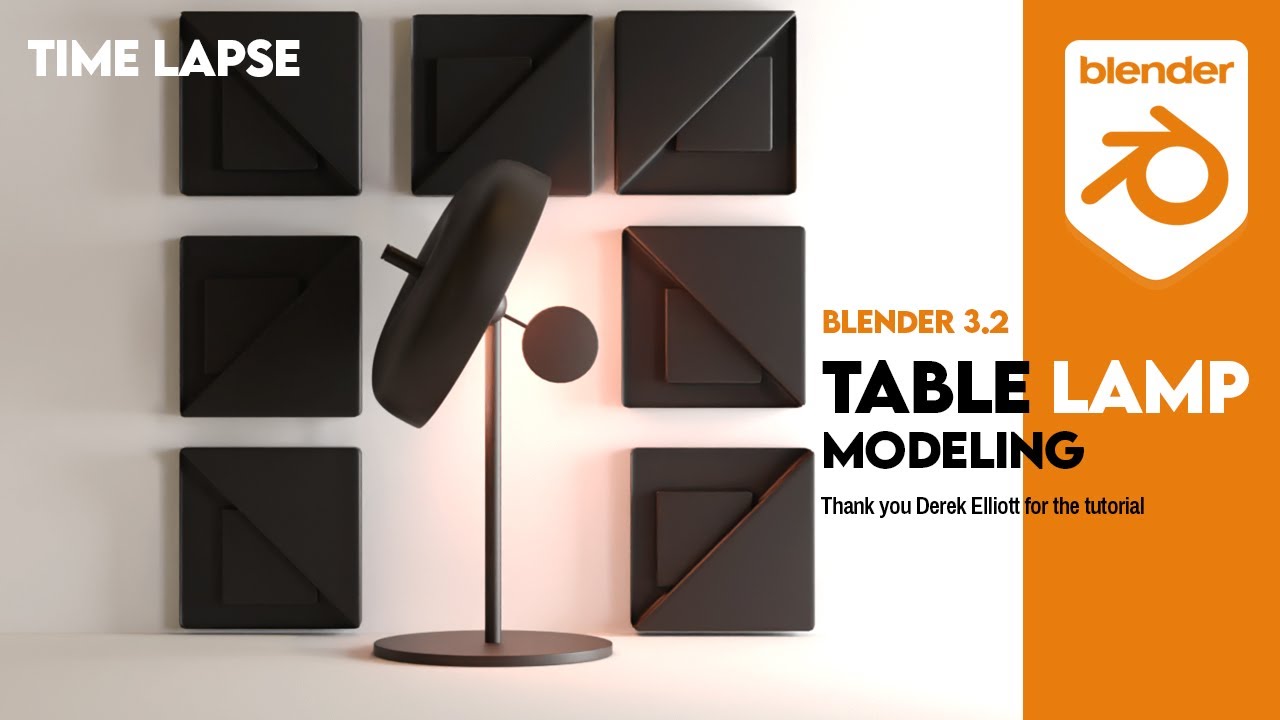 3D Product Modeling & Animation In Blender 3.2 | Table Lamp - YouTube