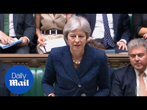 Theresa May addresses David Davis and Boris Johnson resignations - Daily Mail