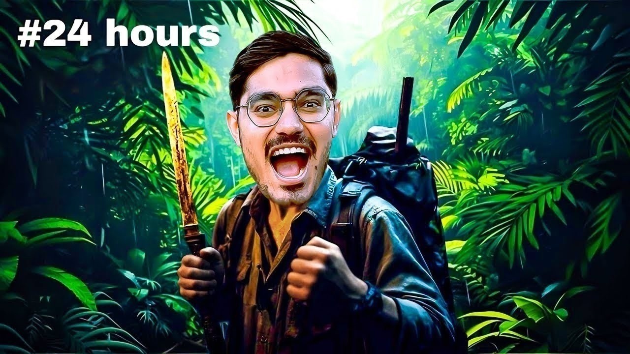 24 Hours In Jungle Challenge Will I Survive - YouTube