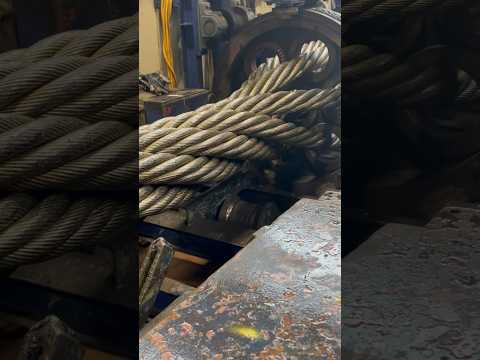 Look, guys, a mega steel cable being made at my dad's factory!#steel#new#mega#wire#viral#habibi