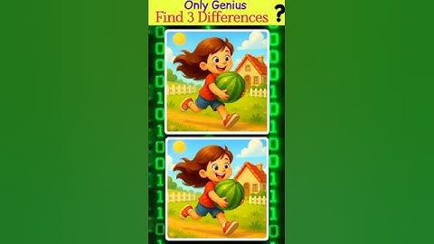 Can You Find the 3 Differences in 10 Seconds? 👀 | Spot the Difference Challenge #shorts 🔥