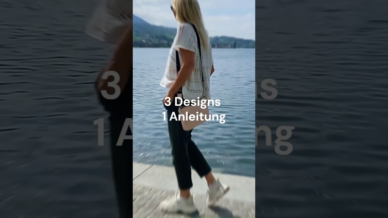 Sommerpulli mit einfachem Lacemuster #stricken