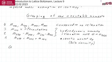 Introduction to lattice Boltzmann Lecture 9: Multiple Relaxation Times in 3D