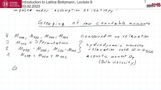Introduction to lattice Boltzmann Lecture 9: Multiple Relaxation Times in 3D