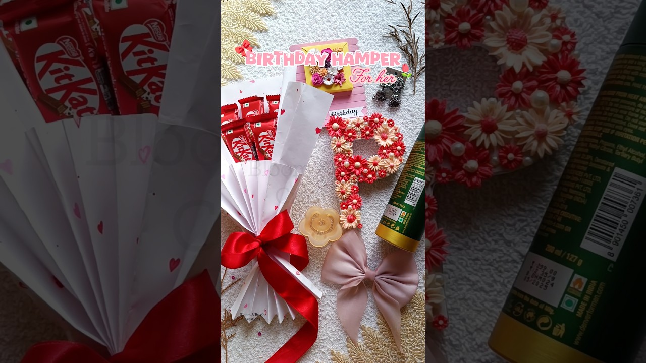 Easy Birthday Gift Hamper ❤। #giftideas #giftforher #trendingsong #viralshorts #diycrafts