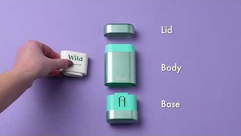 How to fill/refill your Wild refillable Stick deodorant case [No button design]
