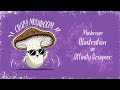Crazy Mushroom Illustration - Affinity Designer