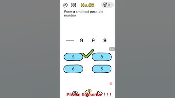 brainout form a smallest possible number