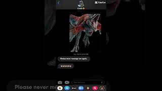 Never text me again #funny #shorts #jurassicworlddominion #pyroraptor #dinosaur #text