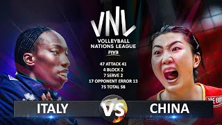 Italy vs China  | Women's VNL 2024