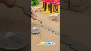 Mini Hand Pump Pool Construction With Mini Bricks 🚿 #MiniBricks #MiniPool #HandPump #DIYProject