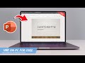 🔧POWERPOINT: HOW TO DOWNLOAD & USE POWERPOINT ON PC / LAPTOP FOR FREE🔥(2024)