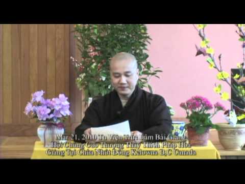 Video Bài Giảng Hội Chúng Cao Thượng Thầy Thích Pháp Hòa - youtube