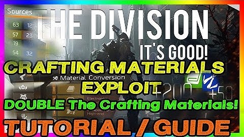 GLITCH Crafting Material | The Division | Massive Crafting Materials Guide/Tutorial | STILL WORKS