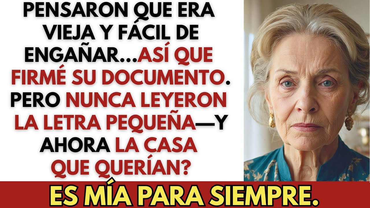 Mis hijos me hicieron firmar un papel… pero no sabían qué escribí