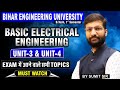 B.Tech 1st Semester | BEE | Unit-III & Unit-IV | परीक्षा में आने वाले Questions | BEU Patna #beu