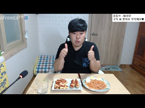 쫄면 & 핫도그 & 치킨너겟 먹방 jjolmyeon & Hotdog & Chicken Nuggets Korean Food Mukbang Eating Show ASMR