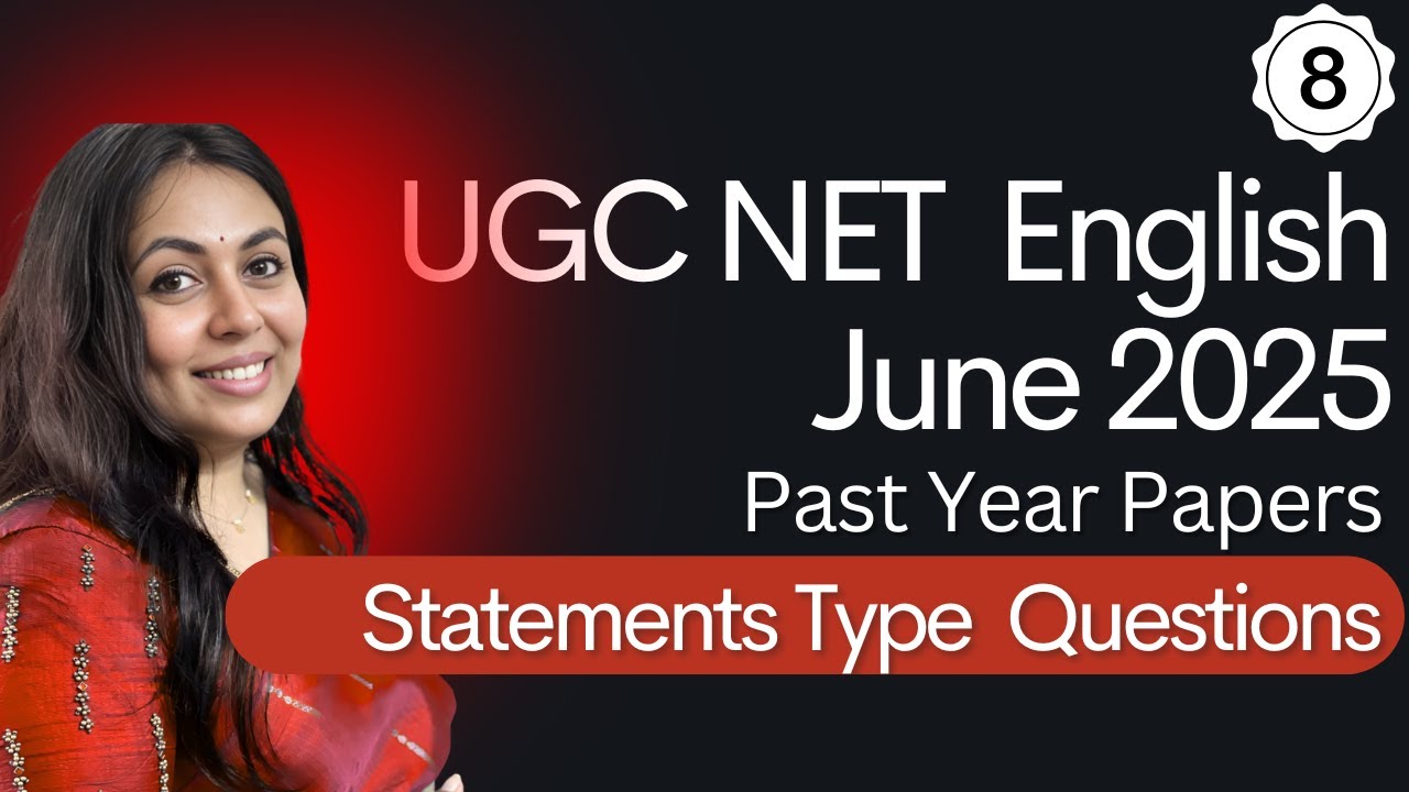 UGC NET English June 2025 | Statement-Type Questions | Most Important PYQs & Expected MCQs