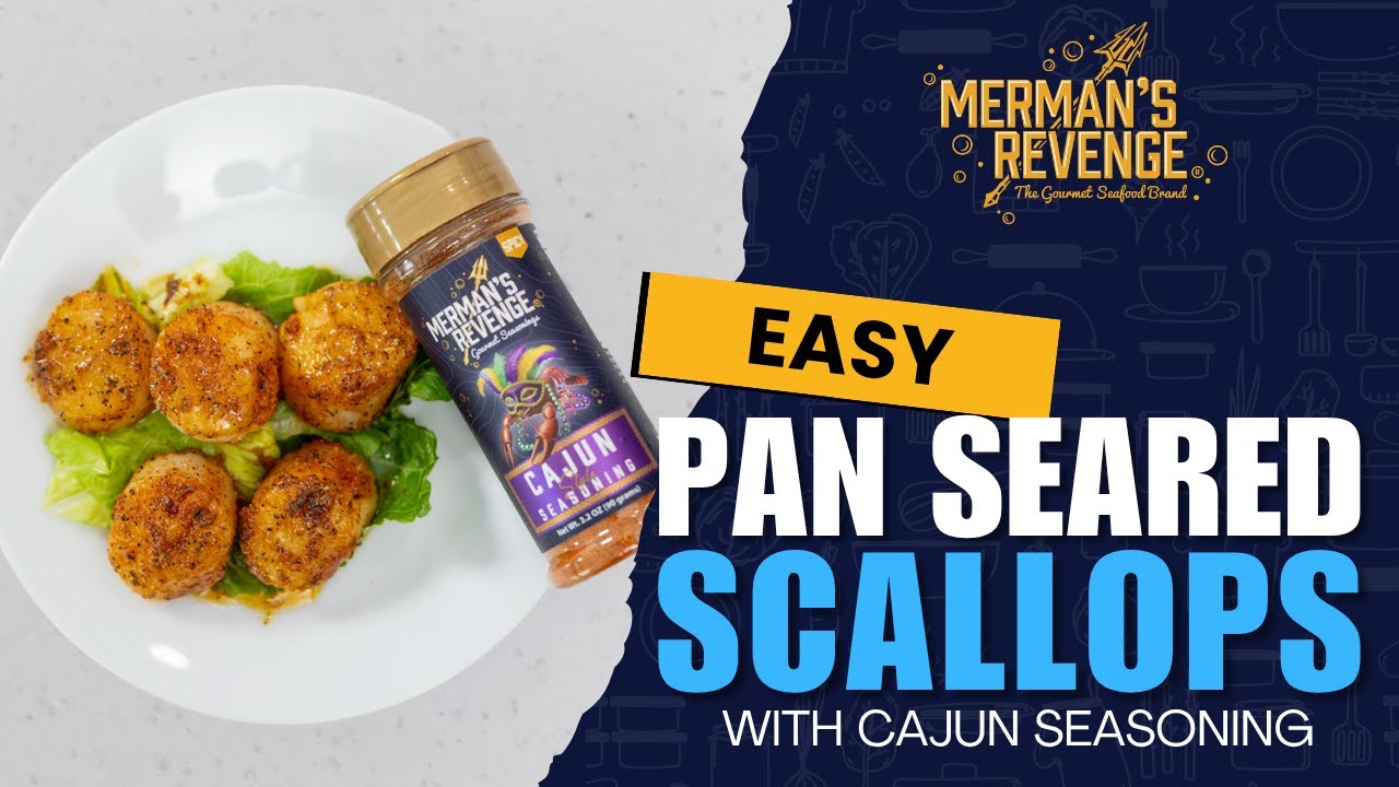 Pan Seared Scallops with Cajun Style Seasoning || Tutorial