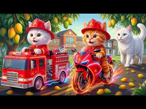 Mama Cat Trims Fur on the Farm and Makes Tiger Hat For Kittens At Home🐾🎩🐯