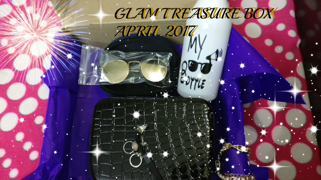 GLAM TREASURE BOX APRIL - 2017  [ UNBOXING & REVIEW ] HONEST REVIEW