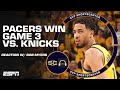 Pacers win a game 3 thriller vs knicks  reaction from indy  bob myers  sc with svp