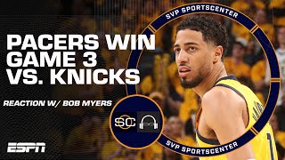 Pacers win a Game 3 thriller vs. Knicks 🔥 Reaction from Indy + Bob Myers | SC with SVP