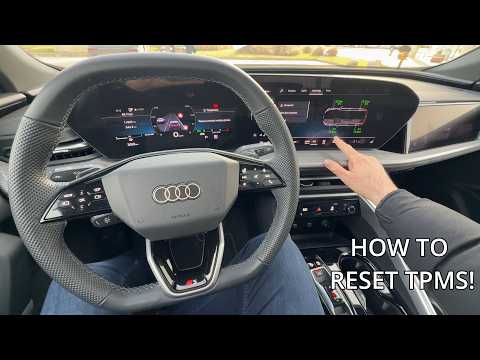 HOW TO RESET THE TIRE PRESSURE on the new Audi Q5 2026 (& other new AUDI models)