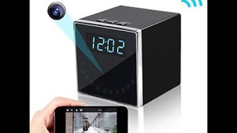 SPY013 - HD 1080P Clock Hidden Camera [WiFi] – 1080P HD, Night Vision + Motion Detection