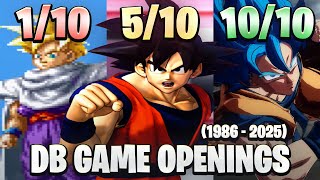 Ich bewerte ALLE Dragon Ball Game Openings! (1986 - 2025)