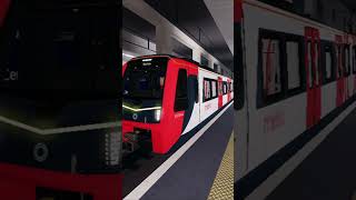 Class 555 Departing Stepford Central #stepfordcountyrailway #metro #roblox #shorts