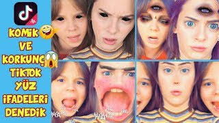 Komi̇k Ve Korkunç Tik Tok Yüz İfadeleri̇ni̇ Denedi̇k Musically - Eğlenceli Çocuk Videosu