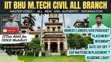 IIT (BHU) Varanasi M.TECH CIVIL HONEST REVIEW || Civil Engineering Complete Information #gate #mtech