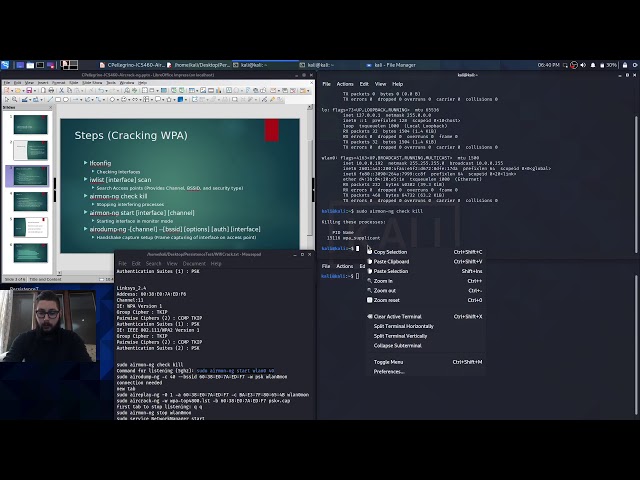 Aircrack-ng Presentation | ICS 460 | WPA Cracking