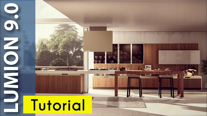 Lumion 9 Realistic Interior Tutorial #16 Kitchen