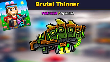 Pixel Gun 3D - Gameplay Walkthrough Part 24 - Brutal Thinner: Review Special Weapon (Android Games)