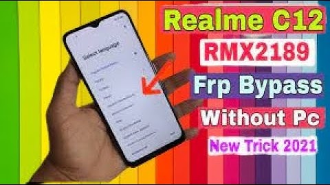 Realme C12 (RMX2189) FRP Bypass *#813# Not Work New Trick unlock google account lock without Pc new