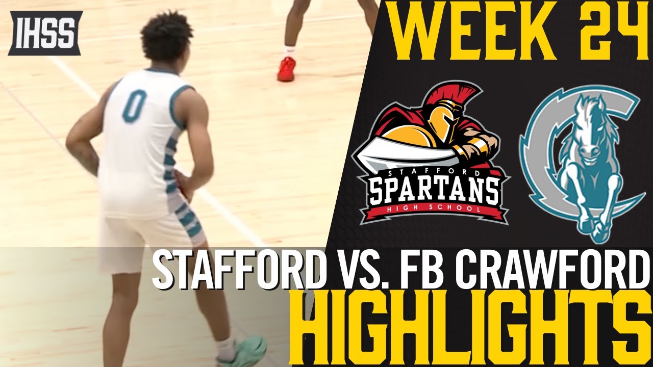 Fort Bend Crawford vs Stafford Basketball Highlights | 21-4A Showdown