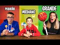 RETO COMIDA GRANDE VS MEDIANA VS PEQUEÑA