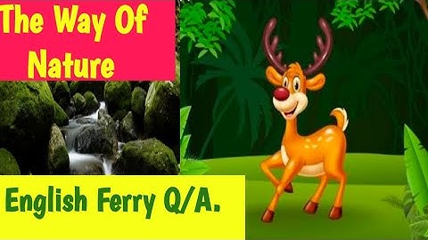 The Way Of Nature l Full Explaination in Hindi l Question/Answers