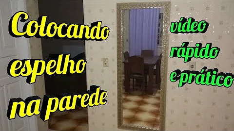 Como colocar um espelho no quarto?