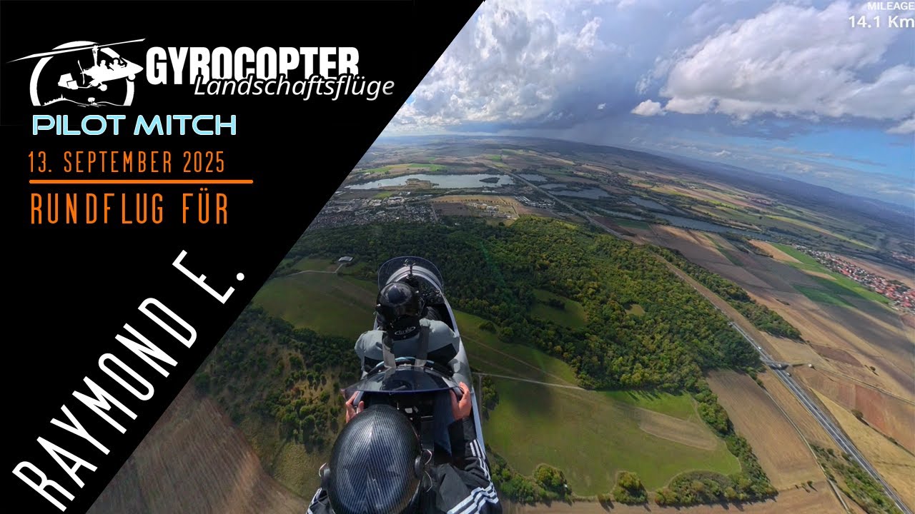 Rundflug für Raymond E. (Gewitter zog vorbei) | Gyrocopter