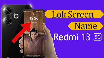 Redmi 13 5g me lock screen par apna Naam Kaise set Kare | Redmi 13 5g always on display
