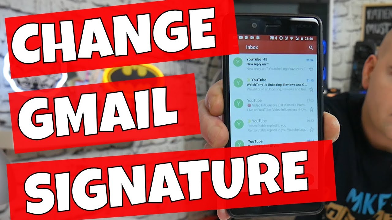 Change Or Remove Gmail Default Email Signature YouTube